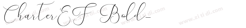 CharterEF Bold字体转换